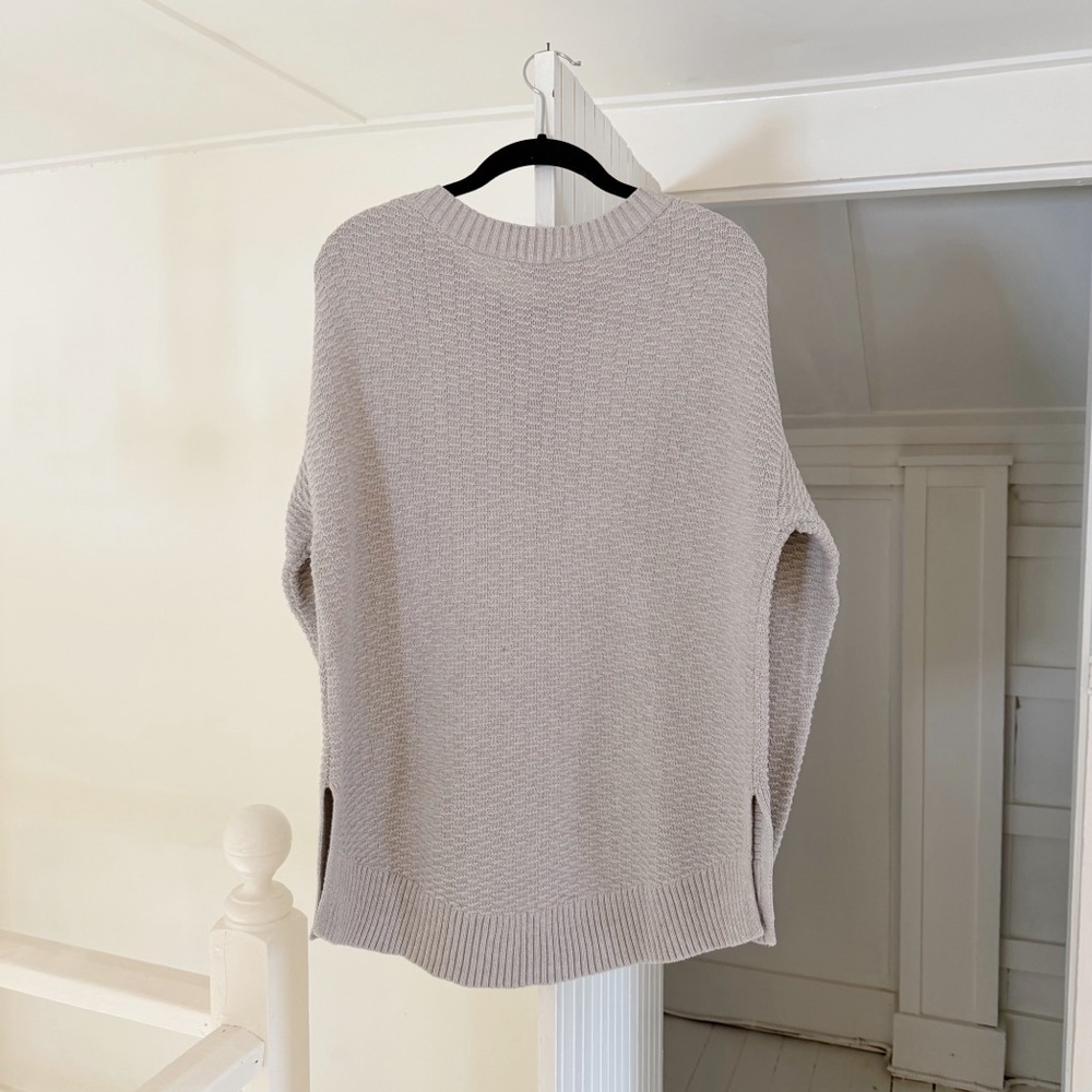 Gap Stitchy Oversized Pullover Sweater in Light Heather Grey - Picture 6 of 8
